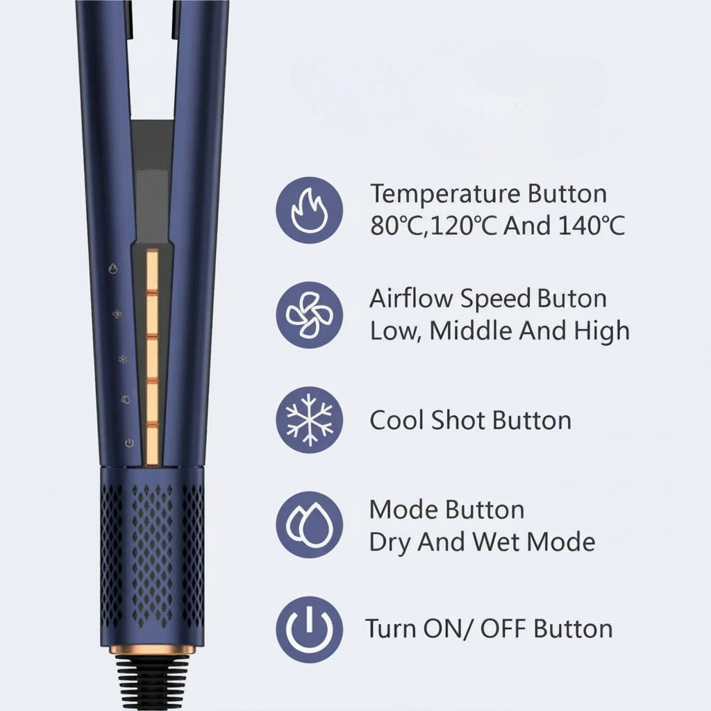 Veloura Luxe 2 in 1 Professional Airflow Straighter & Dryer